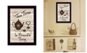 Trendy Decor 4U Tea Time by Millwork Engineering, Ready to hang Framed Print, Black Frame, 10" x 14"